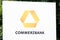 Hamburg , Germany - July 13 2017: Commerzbank AG is a global banking and financial services company founded in 1870 with