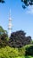 HAMBURG, GERMANY - July 21, 2019 Heinrich Hertz television tower in Hamburg