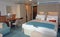 HAMBURG, GERMANY - May 19, 2015: Luxury interior of a junior suite from TUI Cruises Mein Schiff 4