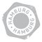 Hamburg stamp rubber grunge