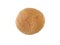 Hamburger bun on white background. Isolate top view hamburger bread on white.