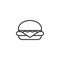 Hamburger, burger line icon