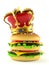 Hamburger with crown