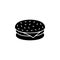 hamburger, cutlet icon. Simple glyph vector element of Food icons set for UI and UX, website or mobile application
