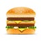 Hamburger fast food vector illustration