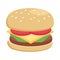 Hamburger flat icon