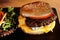 The hamburger for Food concept, Ai Generative image