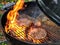 Hamburger grilling barbecue