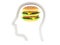 Hamburger inside profil face