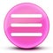 Hamburger menu bar eyeball glossy elegant pink round button abstract