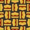Hamburger pattern seamless. Burger background. Fast food ornament