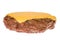 Hamburger patty with cheese
