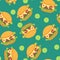 Hamburger seamless pattern