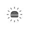 Hamburger vector icon