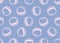 Hamburger vector seamless pattern on blue Serenity background.