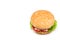 Hamburger, white background