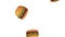 Hamburgers fast food raining HD animation