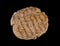 Hamburgers steak isolated on the black background with clipping
