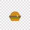 hamburguer icon sign and symbol. hamburguer color icon for website design and mobile app development. Simple Element from