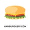 Hamburguer icon sign and symbol isolated on white backgro