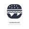 hamburguer icon on white background. Simple element illustration from Food concept