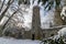 Hamelika lookout tower in winter - MariÃ¡nskÃ© LÃ¡znÄ›