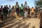 Hamer men at Evangadi dance in Lower Omo Valley, Ethiopia