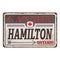 Hamilton, Canada, road sign vector illustration, road table