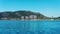 HAMILTON ISLAND, WHITSUNDAY ISLANDS - AUG 24 2018: Resort guest accommodation at Catseye Beach, photographed from the water on the