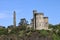 Hamilton Obelisk and the Governors House on top of Calton Hill