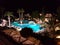 Hammamet, Tunisia - July 25, 2017: Tourists relax by the pool of hotel Club Novostar Sol Azur Beach Congres