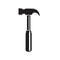 Hammer construction tool on white isolated background. Vector image