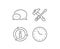 Hammer and screwdriver line icon. Repair service sign. Vector