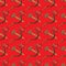 Hammer and sickle repeating seamless pattern on red color