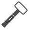 Hammer sledgehammer solid icon, construction tools concept, building mallet vector sign on white background, glyph style