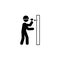 hammer, wall worker icon. Element of construction worker for mobile concept and web apps. Detailed hammer, wall icon can be used f
