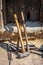 Hammers and equipments at the construction site.