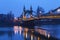 Hammersmith Bridge in the evening