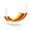 Hammock colorful yellow red