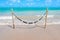 Hammock in front of the beach, Maragogi AL Brazil