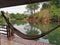 A hammock hung at the balcony over the riverside of Khwae river, Kanjanaburi