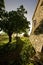 Hammock in trees and old stone farmhouse france