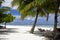 The hammock with tropical lagoon view, Maldives island