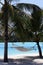 A hammock under the trees Overlooking the beach,