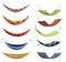 Hammocks colorful set. Different types for summer recreation, relaxing, sleeping or resting accessory. Hanging fabric