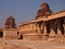 The Hampi temple complex, a UNESCO World Heritage Site in Karnataka, India