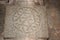 Hampi Vittala Temple Spiral Floral design stone pillar carving