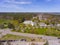 Hampton Falls town center aerial view, Hampton Falls, NH, USA