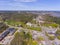 Hampton Falls town center aerial view, Hampton Falls, NH, USA