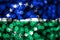 Hampton Roads, Virginia abstract blurry bokeh flag. Christmas, New Year and National day concept flag. United States of America